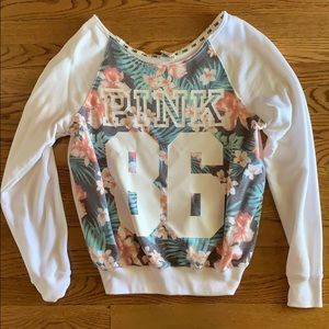 VS PINK cutoff crew neck